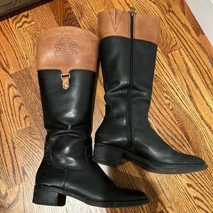 Franco Sarto two toned riding boots size 8.